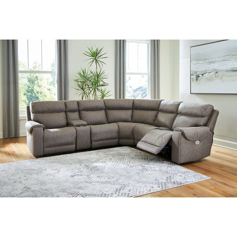 Signature Design by Ashley 6 Piece Upholstered Reclining Sectional